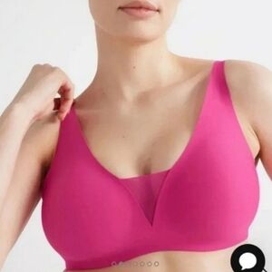 Knix Revolution Shadow Mesh Wireless Bra Pink Small+ (Fits 32D, 32DD, 32E/DDD)
